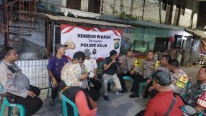 Program Sambang dan Rembug Warga Polsek Koja di Kelurahan Rawabadak Utara