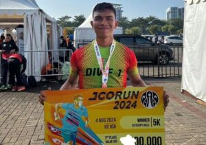 Prada Reynold Chardo Silaban Raih Posisi Ketiga dalam Event Lari Jco Run 2024 di Tangerang