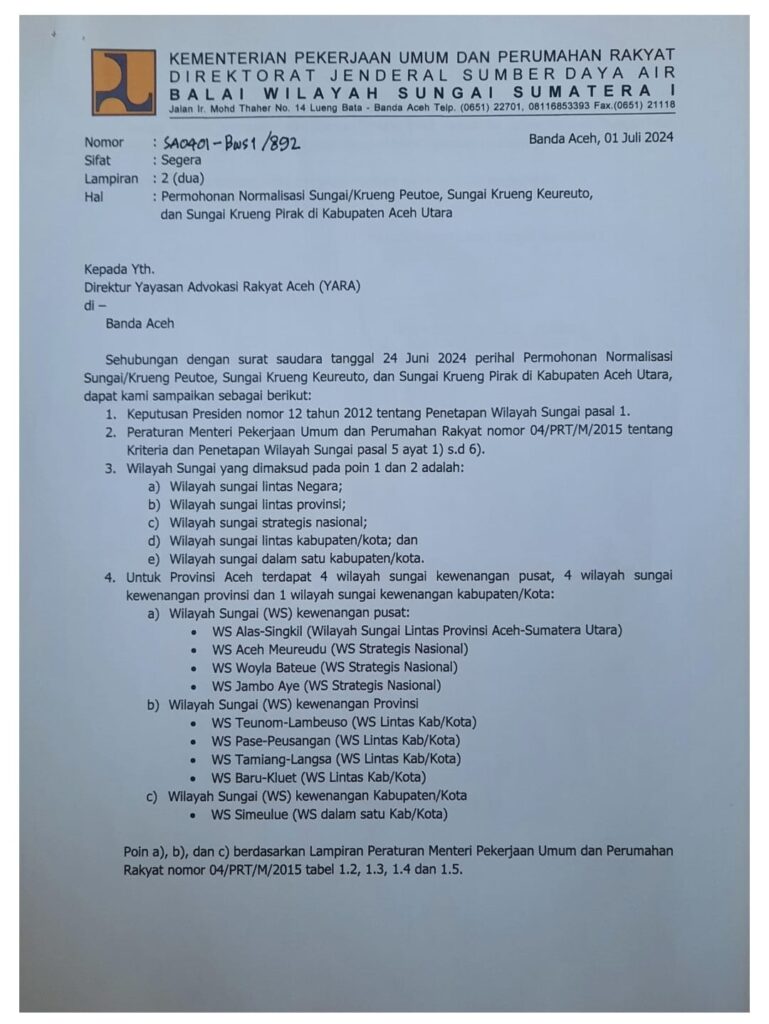 YARA minta Gubernur Aceh normalisasi Sungai di Aceh Utara