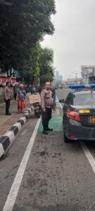 Unit Patroli Polsek Metro Gambir Patroli Kerawanan Jalanan dan Antisipasi Kemacetan