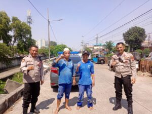 Patroli Samapta Gambir antisipasi tawuran pelajar di Jl. Baru Duri Pulo.