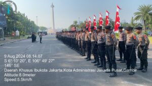 Apel Pengamanan Aksi Unjuk Rasa Dari Beberapa Elemen Masyarakat di Wilayah Gambir