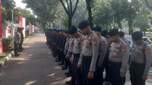 Apel Pengamanan Aksi Unjuk Rasa Dari Beberapa Elemen Masyarakat di Wilayah Gambir