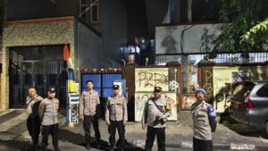 Patroli Kerawanan Pagi Hari Polsek Johar Baru di Titik-titik Rawan Tawuran