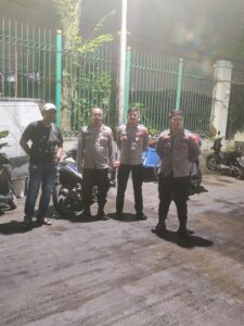 Patroli Strong Points Pagi Hari Anggota Patroli Polsek Johar Baru Antisipasi Gangguan Kamtibmas Tawuran Warga