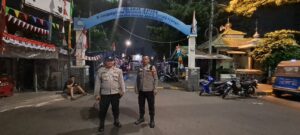Patroli Strong Points Pagi Hari Kapolsubsektor Sarinah Aipda Andri Bersama Bripka Ari Novi