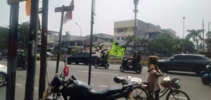 Patroli Strong Points Kapolsubsektor Galur di Jalan Letjend Suprapto.