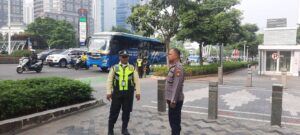 Patroli 1052 Polsek Metro Tanah Abang Patroli Pagi Hari Dan Sambang Petugas Keamanan MRT Intiland