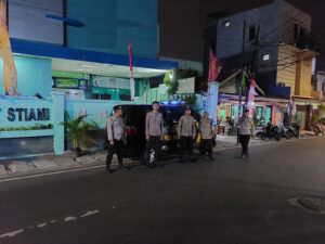 Patroli Kerawanan Malam dan Pagi Hari Polsek Johar Baru di Titik-titik Rawan Tawuran
