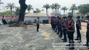 Apel Pengamanan Dan Antisipasi Unjuk Rasa Di Gedung DPR RI