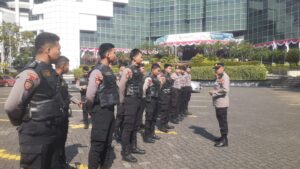 118 Personil Gabungan Jaga Rencana Aksi Unjuk Rasa di Sapta Pesona