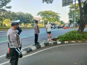 Pengamanan Arak-Arakan Atlet Olimpiade Paris 2024 Di Kemenpora RI