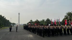 Iptu Erlyn Pimpin Apel Gabungan Antisipasi Unjuk Rasa Dan Kegiatan Masyarakat di Wilayah Gambir