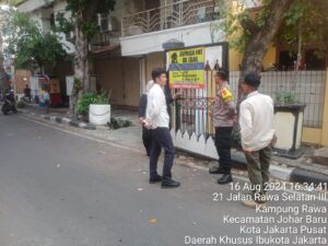 Bhabinkamtibmas Bersama Tiga Pilar Patroli Kewilayahan Monitoring Kegiatan Masyarakat