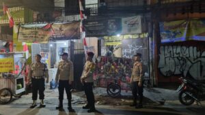 Patroli Kerawanan Malam dan Pagi Hari Polsek Johar Baru di Titik-titik Rawan Tawuran