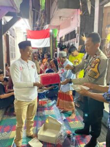 Aiptu Suparmin Hadiri Acara Syukuran HUT RI Ke 79 Di RT 04 RW 07 Kelurahan Karet Tengsin