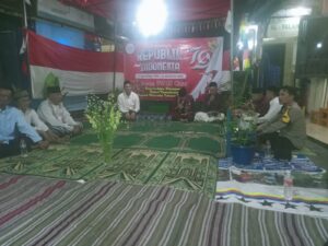 Bhabinkamtibmas Cikini Menghadiri Giat Warga RW. 03 Dalam Memyambut HUT Kemerdekaan R.I Ke-79