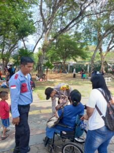 Cegah Gangguan Kamtibmas, Bripka Salam Laksanakan Pemantauan di Monas