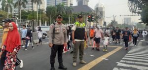 Polsek Metro Menteng Melakukan Antisipasi Kejahatan Jalanan Bersama Tiga Pilar.