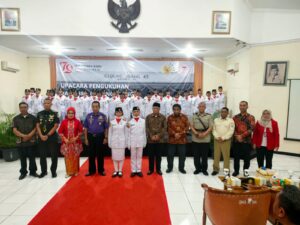 Kanit Binmas Akp Irawan Menghadiri Pengukuhan Paskibra Gedung Joang 45