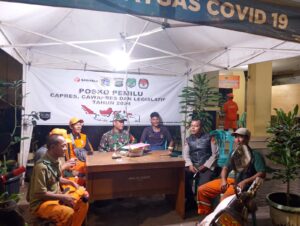 Patroli Malam Hari Polsek Metro Tanah Abang Dan Gabung Babinsa Berikan Imbauan Kepada Petugas PPSU