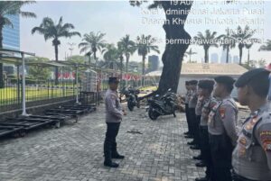 Iptu Kardi Rutin Apel Pengamanan Dan Antisipasi Unjuk Rasa Di Gedung DPR RI