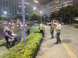 Patroli Kerawanan Pagi Hari Polsek Metro Menteng Antisipasi Gangguan Kamtibmas dan Titik-titik Rawan Bunderan HI