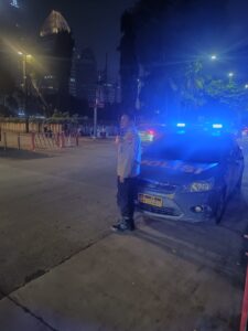 Patroli Dini Hari Polsek Metro Tanah Abang Dan Strong Point Kawasan GBK Senayan