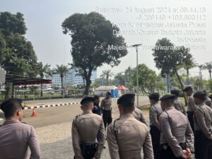 Rutin Apel Pengamanan Dan Antisipasi Unjuk Rasa Di Gedung DPR RI