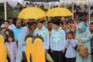 Ribuan masyarakat memadati lokasi deklarasi pasangan AMAN