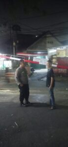 Patroli Dini Hari Polsek Metro Tanah Abang Dan Kunjungi Petugas Siskamling RW 12 Kelurahan Kebon Melati