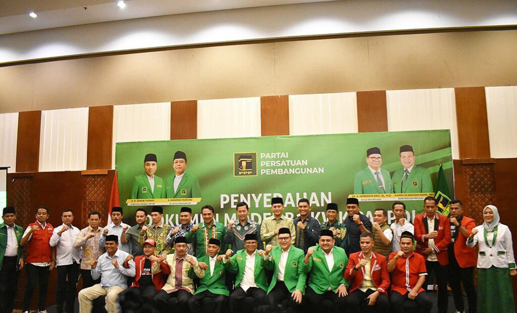 PPP Aceh Serahkan Rekomendasi Calon Bupati dan Calon wakil Bupati, Berikut daftarnya