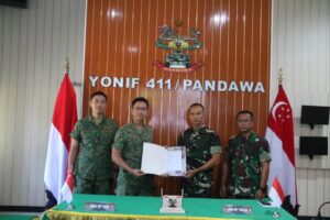FPC Safkar Indopura 2024 Selesai Dilaksanakan, Yonif 411 Kostrad Siap Latihan Bersama Singapore Armed Forces