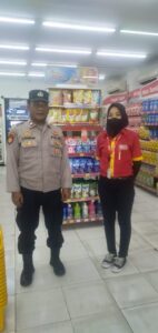 Kapolsubsektor Galur Patroli Dialogis dan Sambang Ke Alfamart Pangkalan Asem