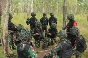 Tingkatkan Kemampuan Prajurit, Yonif 755 Kostrad Gelar Latihan Taktis Tingkat Unit (Aplikasi) Blok GH