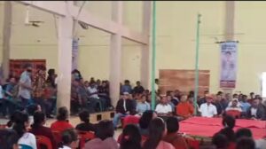 Ratusan Pendukung Pasangan Calon Bupati Dan Wakil Bupati Firman Giawa Dan Robert Dachi