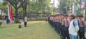 Waka Polsek Pimpin TWG Dan Apel Kesiapan Pengamanan Dan Unras Di Kemendikbud Dan Ristek RI