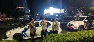 Patroli Polsek Metro Menteng Melaksanakan Kegiatan Strong Point Malam Hari