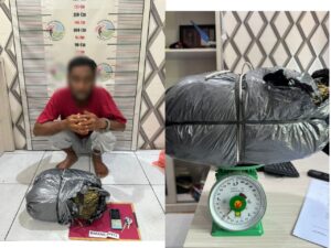 Sat Resnarkoba berhasil menangkap seorang pria diduga pengedar narkoba
