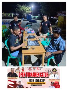 PAC GRIB JAYA Kecamatan Tanjung Raya Melaksanakan Turnamen Catur GRIB JAYA CUP HUT RI ke 79
