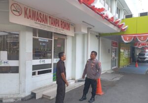 Patroli Dialogis Panit Sabhara Sampaikan Imbauan Ke Security Rumah Sakit Pertamina Jaya