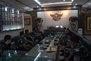Kepala Staf Divisi Infanteri 1 Kostrad Kunjungi Markas Pasukan Tengkorak