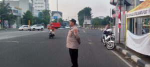 Unit Samapta Polsek Sawah Besar melaksanakan Ploting pagi hari