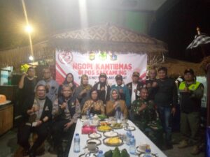 Ngopi Kamtibmas Bersama Polsek Metro Menteng Di Pos Satkamling RW 05 Kelurahan Cikini, Menteng Jakarta Pusat