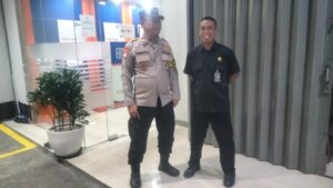 Patroli Kewilayahan Aiptu Sunarto imbau Petugas Security Bank BRI
