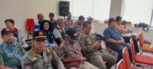 Bhabinkamtibmas Kelurahan Utan Panjang Menghadiri Kegiatan Sosialisasi Pengawasan Pemilu