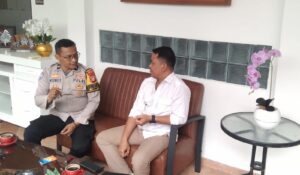 Sambangi Kediaman Warga Binaannya Aipda Wisnu Saputra Sampaikan Imbauan Kamtibmas