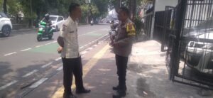 Aipda Purwanto Binmas Duri Pulo Sambangi Satuan Pengamanan Perkantoran Di Cideng Beri Pesan Kamtibmas