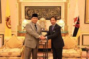 Menhan Prabowo Temui Sultan Hassanal Bolkiah di Istana Nurul Iman, Bahas Kerja Sama Pertahanan
