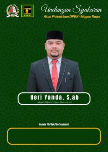 Malam Ini Anggota DPRK Nagan Raya, Heri Yanda Undang Ribuan Warga ke Kediamannya